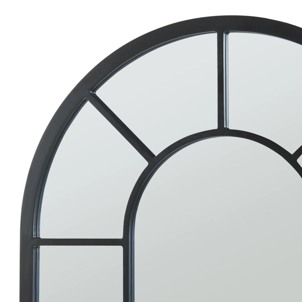 Specchio decorativo moderno da parete MDF 90 x 60 cm nero 03_0010176