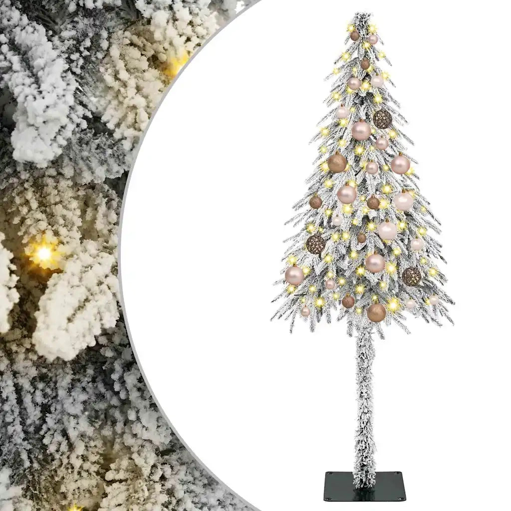 Albero di Natale con 150 LED Bianco 150 cm PE e Acciaio 3396214