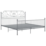 Giroletto-Struttura Letto Grigio in Metallo 180x200 cm 837606