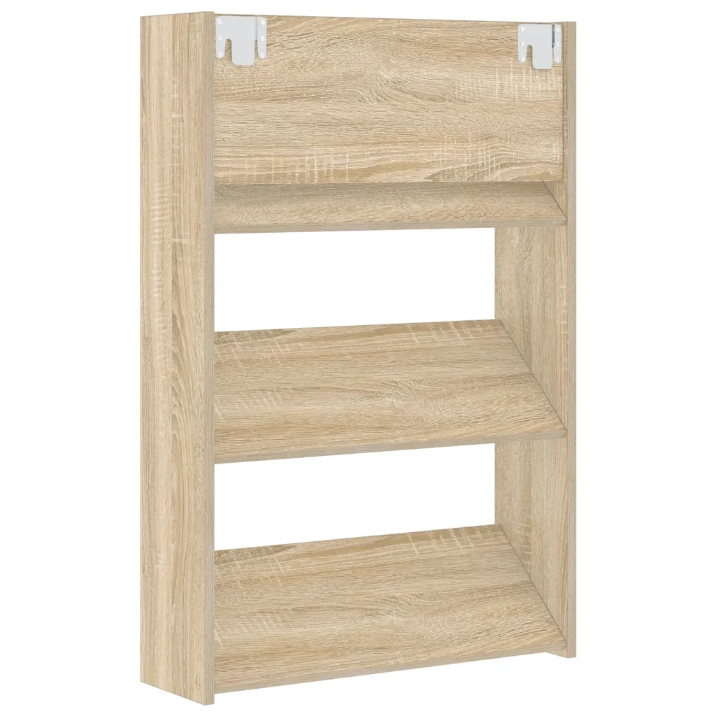 Scarpiere Muro 2 pz Rovere Sonoma 60x18x90 cm in Truciolato