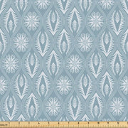 Stoffa abstracta per metro, disegno floreale giapponese, tessuto elegante per rivestimenti e accessori domestici, 1M (148x100cm), azzurro chiaro