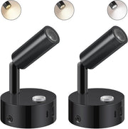 Lampada LED a LED a bassa tensione 12V per camper - Interruttore touch, connettori USB A e C, 3000K-6000K color temperature variabile