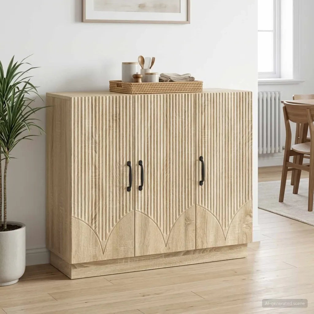 Credenza Rovere Sonoma 89 x 34,5 x 77 cm Legno ingegnerizzato 895337