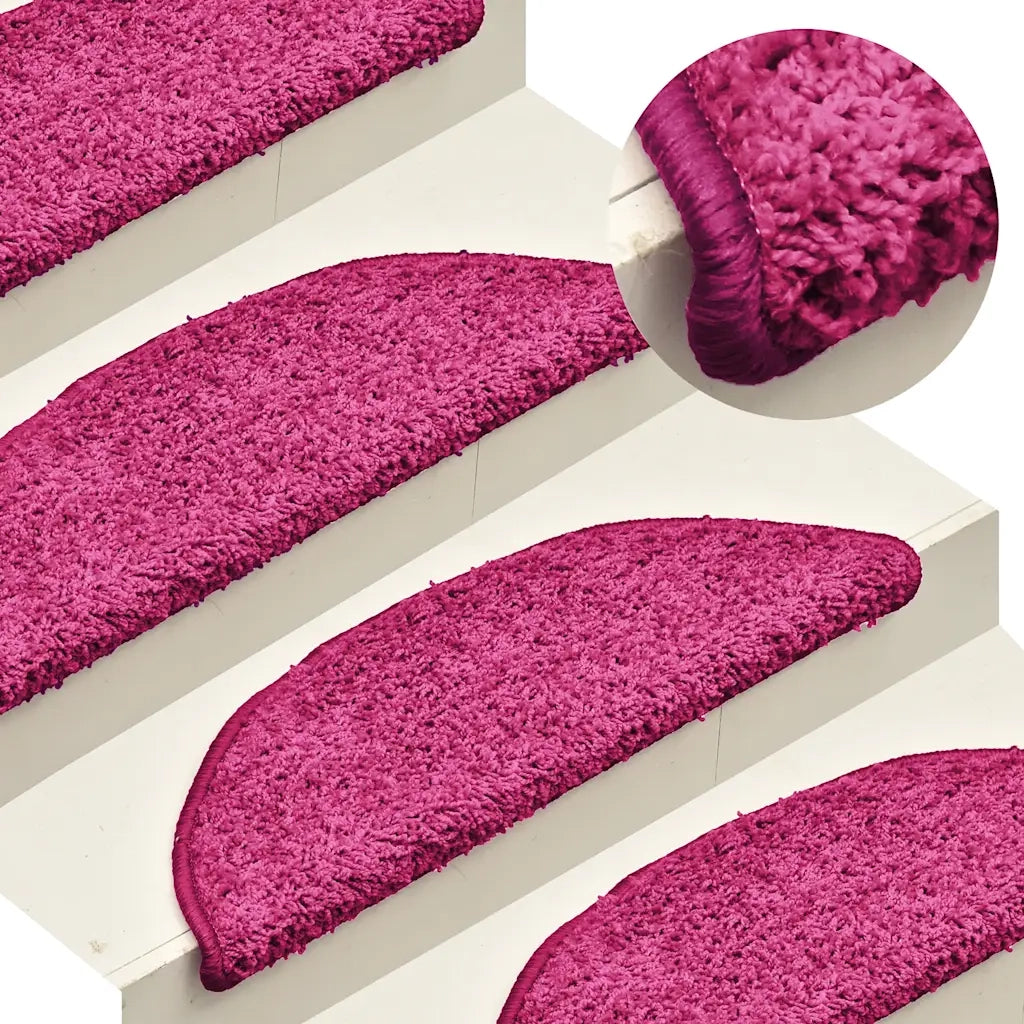 Tappetini per Scale 15 pz Rosa Chiaro 56x17x3 cm cod mxl 69918