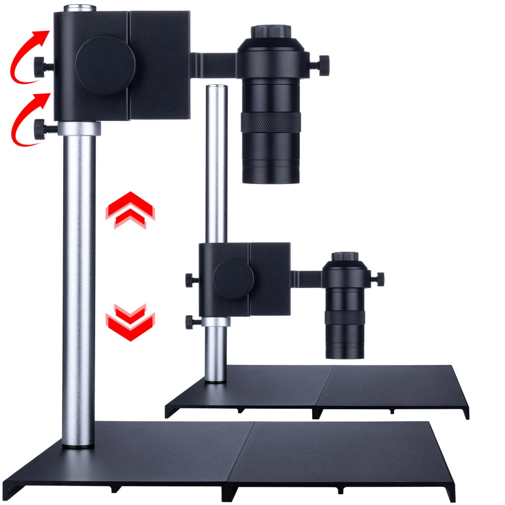 Mikroscopio Digitale ODM-100X Planets PRO – Zoom Ottico 100x | Base 290x260mm | C-Mount 25mm | Per Saldatura e Ispezione