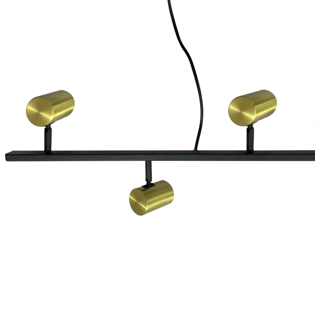 Lampada a sospensione Snow 6xGU10 oro/nero Light Prestige