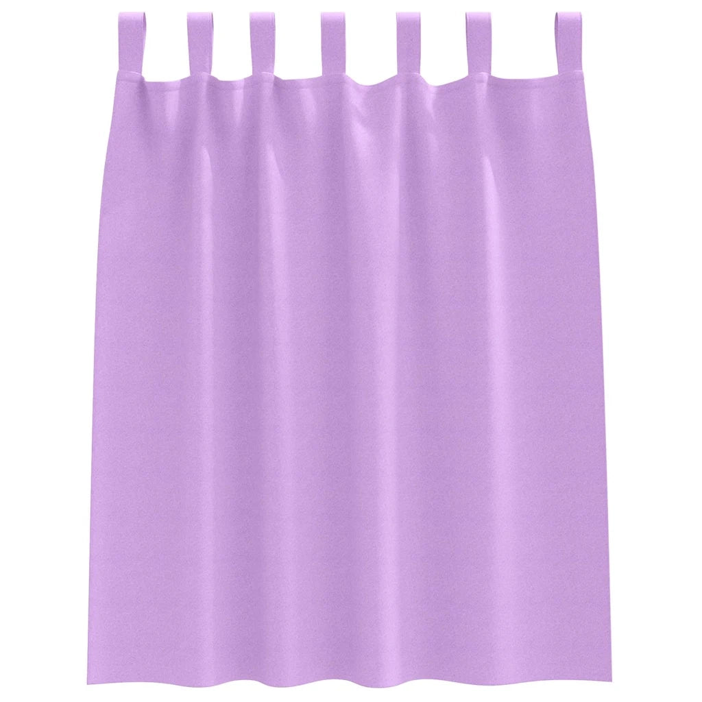 vidaXL Tende con tende 2 pcs Viola Poliestere