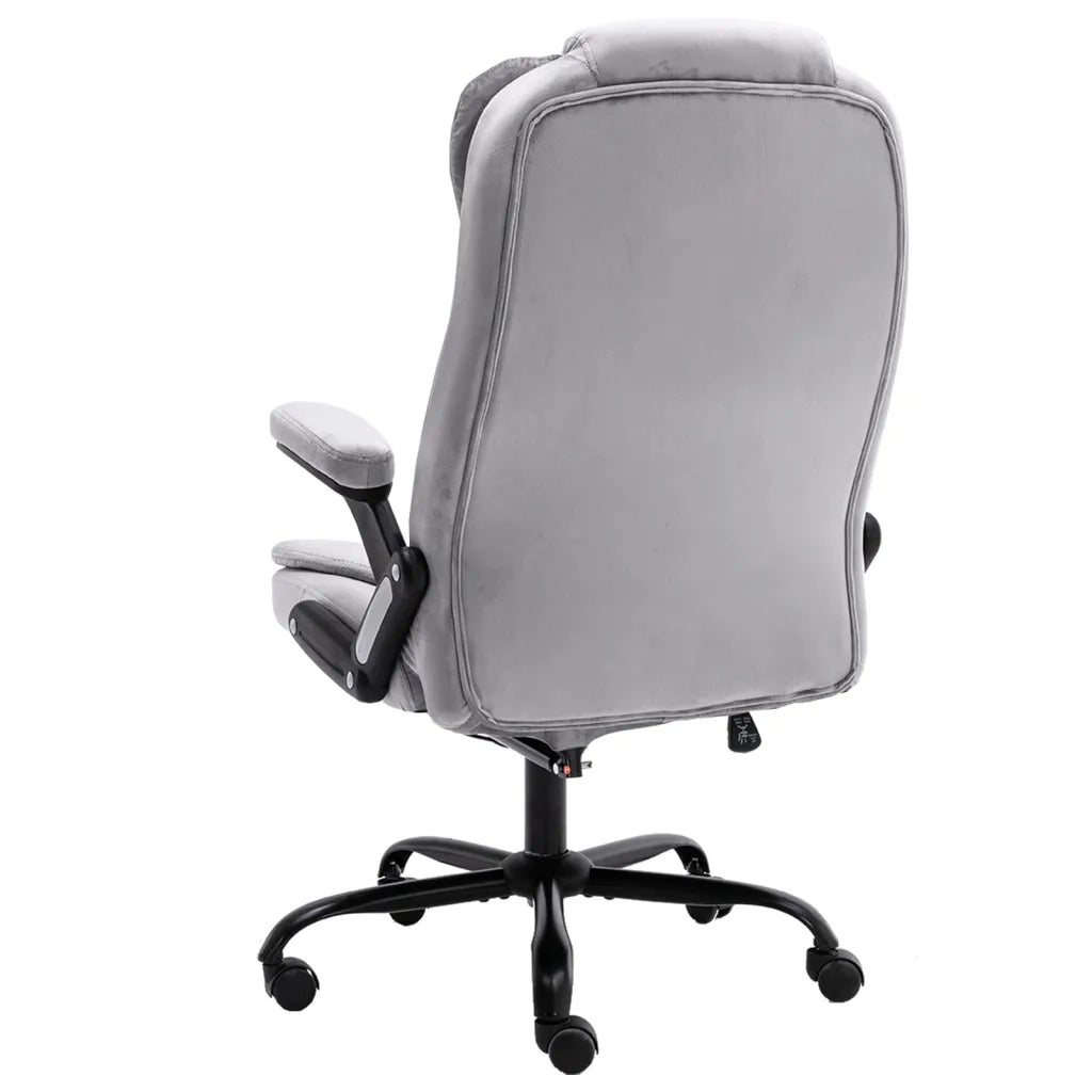 Sedia da Ufficio Grigio Chiaro in Velluto cod mxl 70314