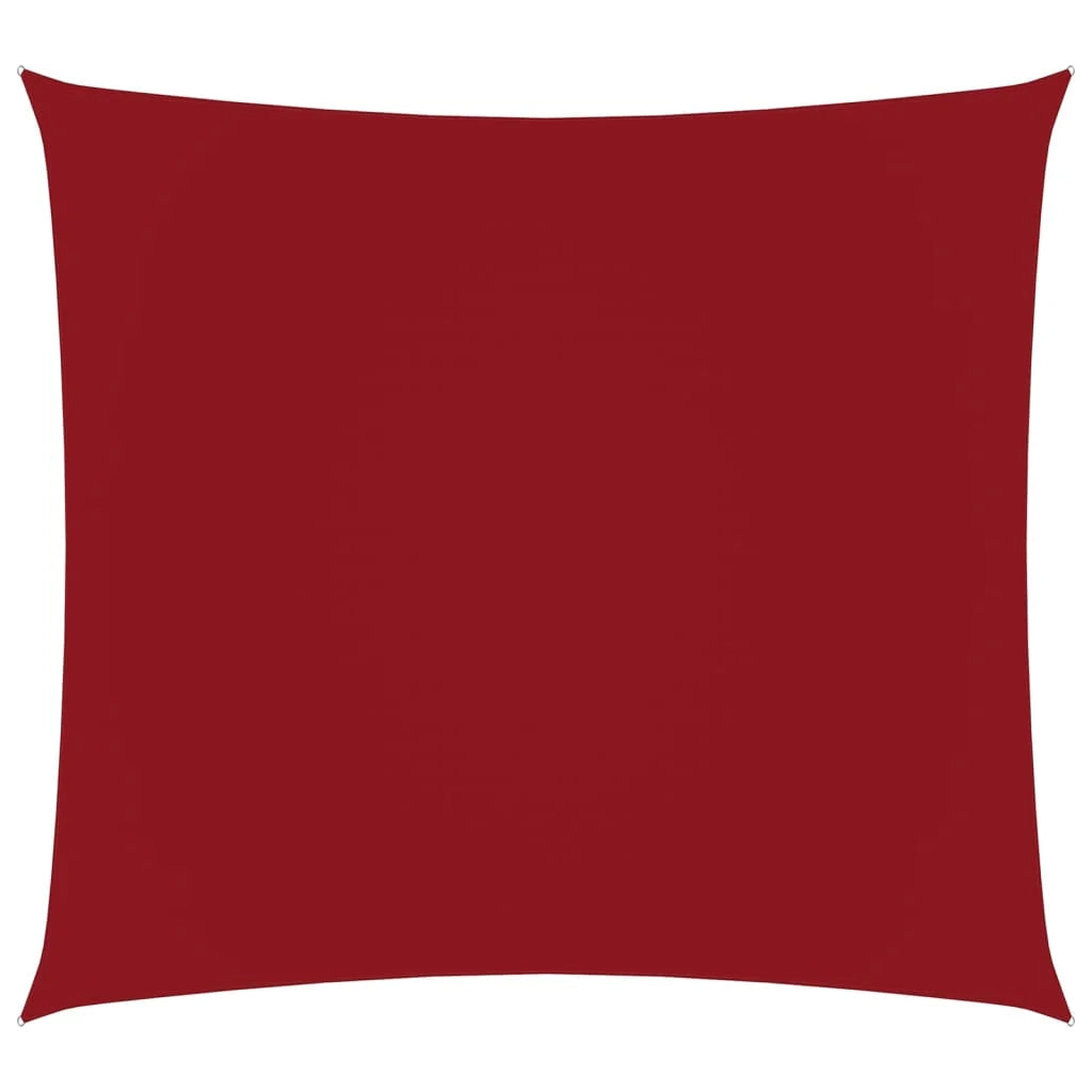 Vela ombreggiante/ombrellone quadrato in tessuto Oxford 4,5 x 4,5 m rosso 02_0009499