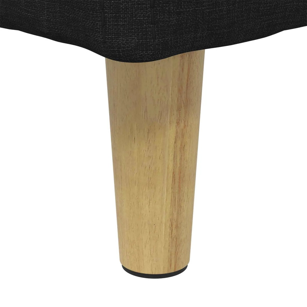 Pouf contenitore con cuscino Nero 60 x 60 x 45 cm Tessuto 876820