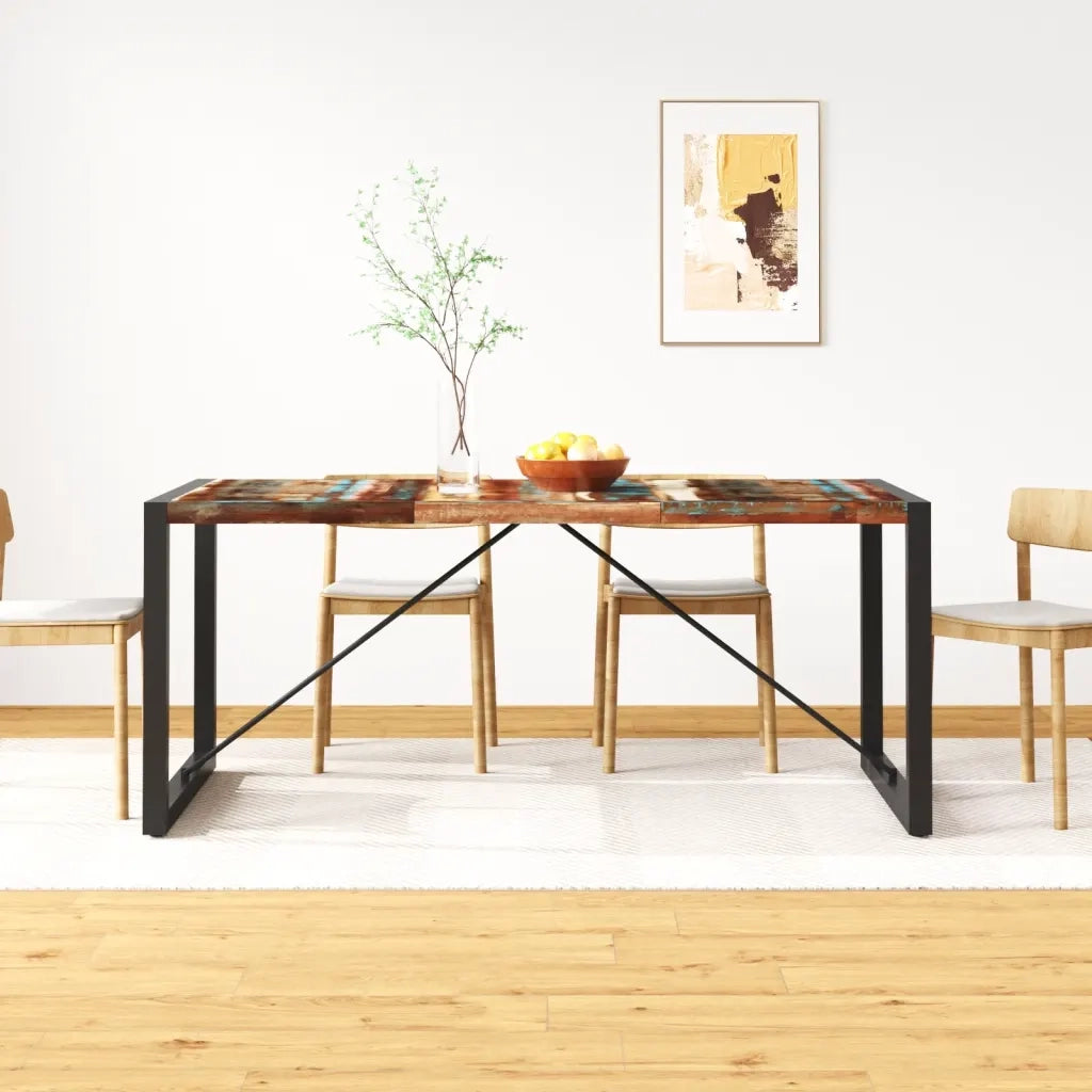 Tavolo da Pranzo | Tavolo da cucina in Legno Massello di Recupero 180 cm