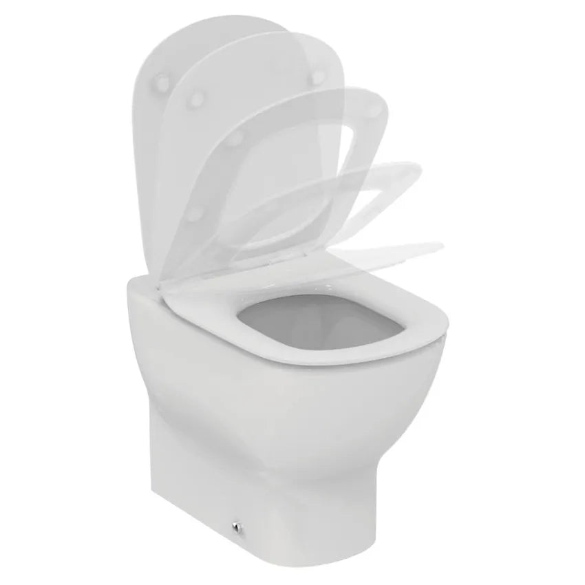VASO FILOMURO CON SEDILE SLIM SOFT CLOSE AQUABLADE IDEAL STANDARD TESI