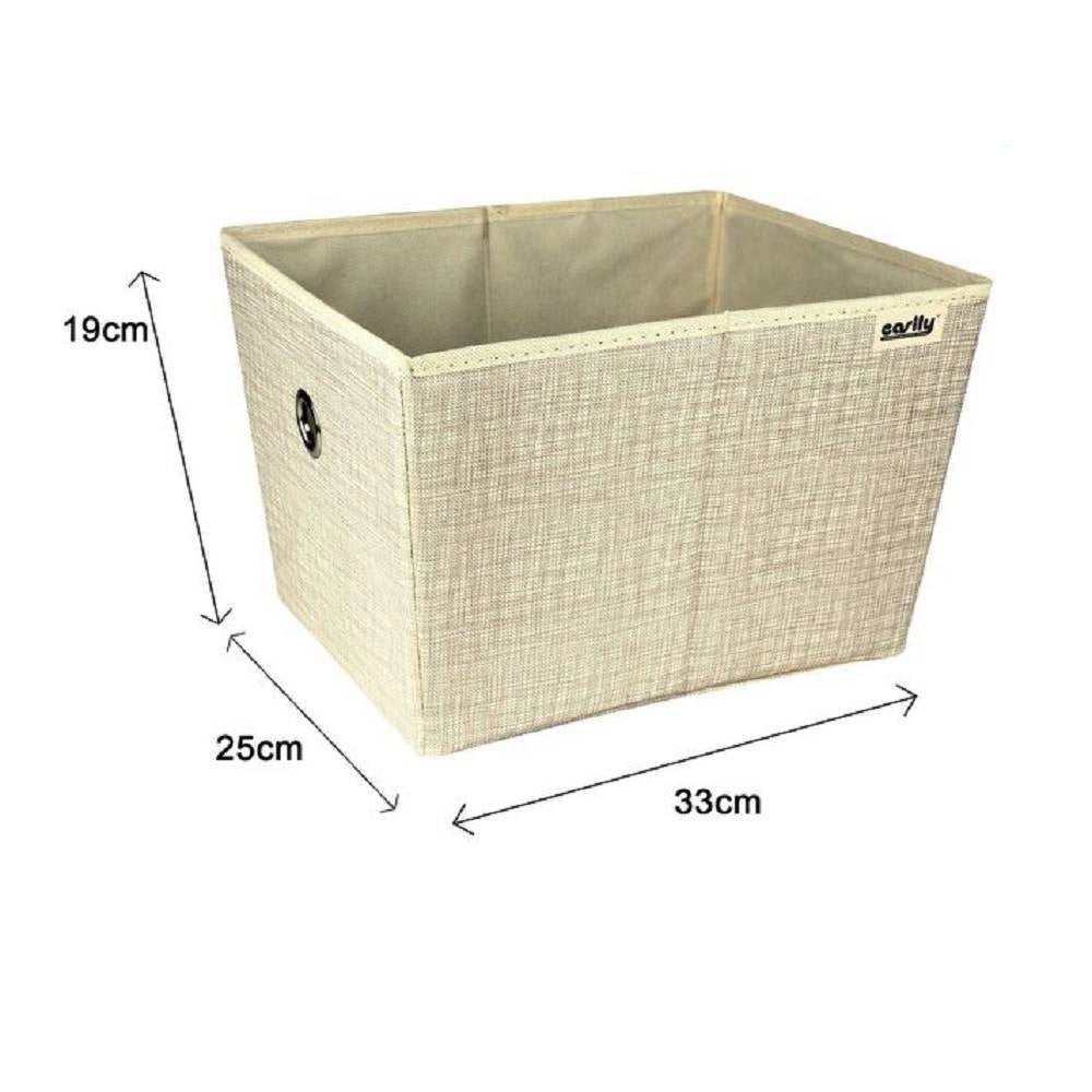 Trade Shop - Box Scatola Salvaspazio Portatutto Contenitore Armadi Organizer 25x33x19cm 69725 -