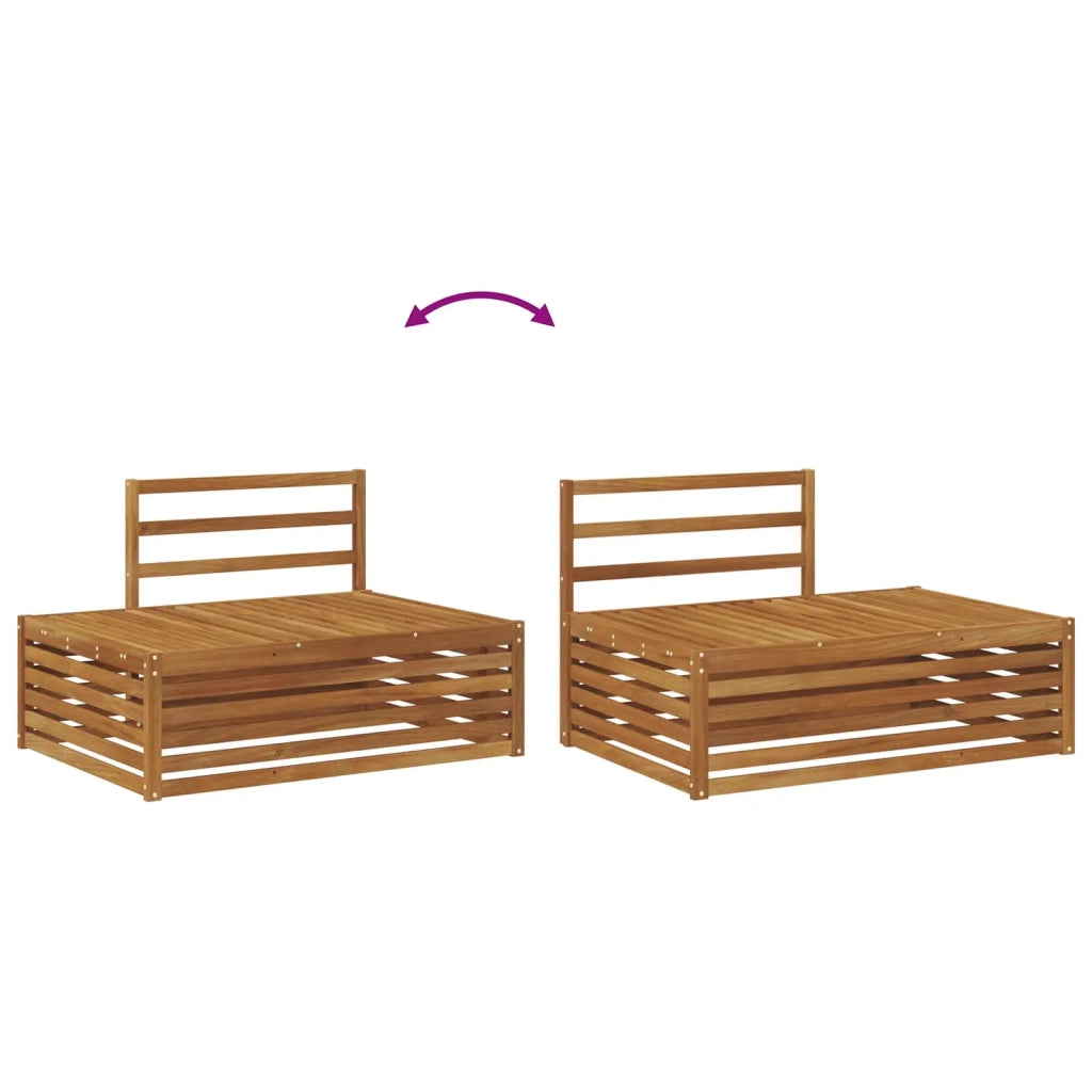 Divano da Giardino-Divano Esterno Finale Naturale 115 x 83 x 73 cm 431252