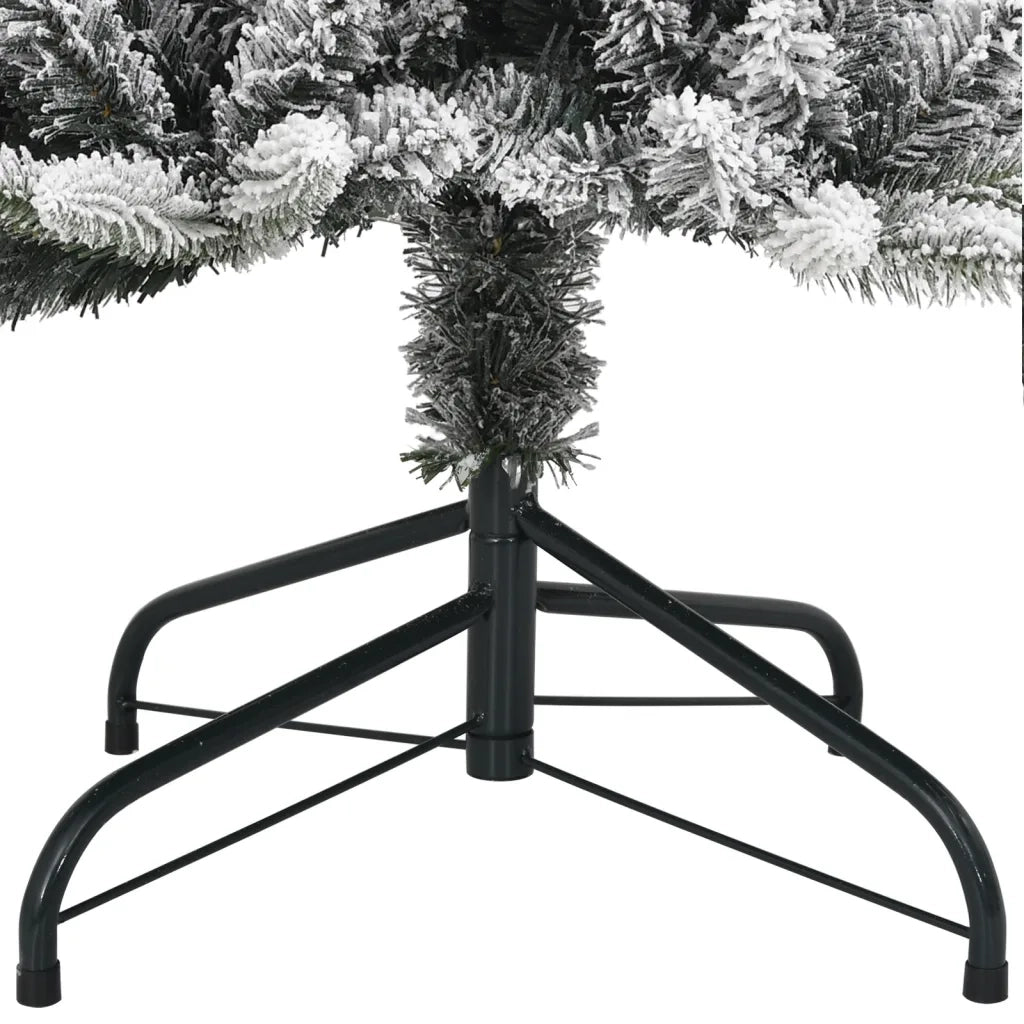 Albero di Natale | Decorazioni natalizie Artificiale con 300 LED e Neve Floccata 210 cm