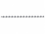 CATENA A PERLINE- - ø mm.3,6x2mt. - perline cromate in blister - 5 blister