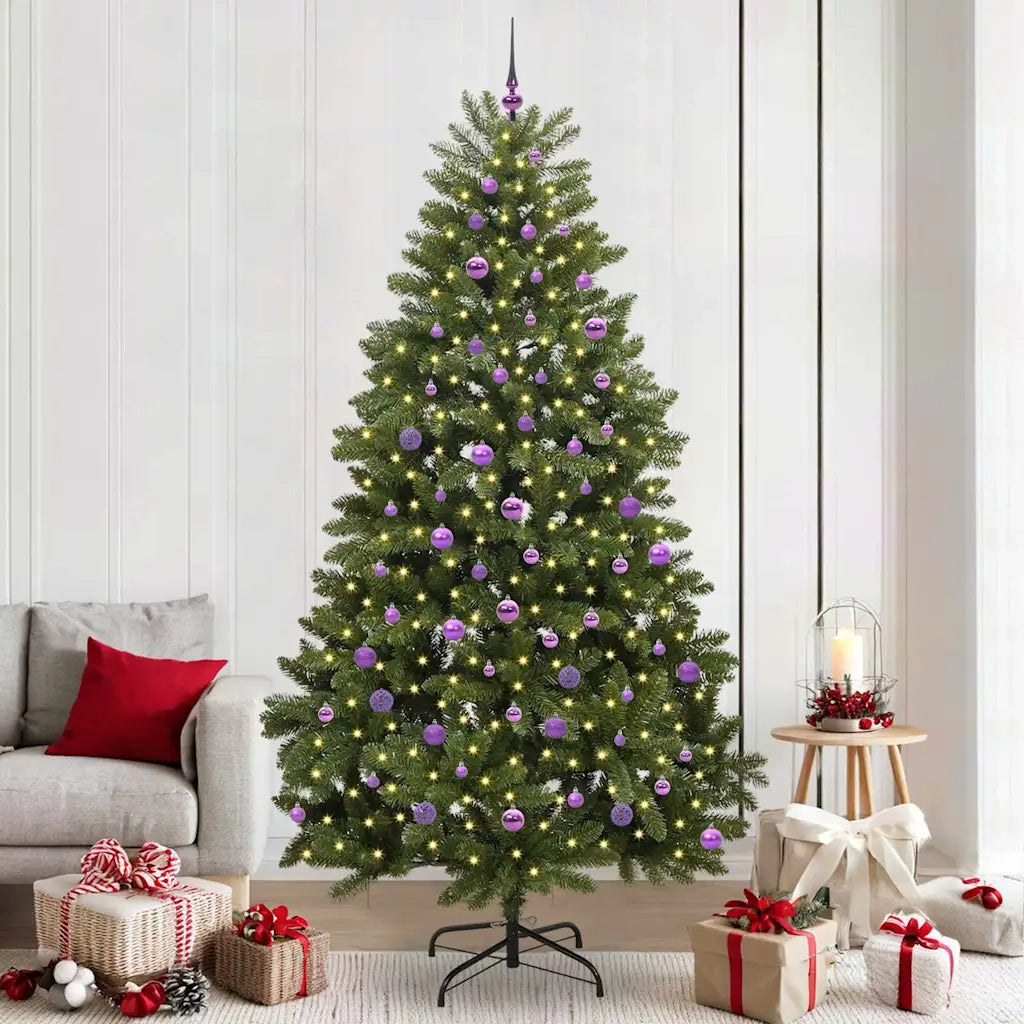Albero di Natale | Decorazioni natalizie artificiale Verde 240 cm PVC e Metallo