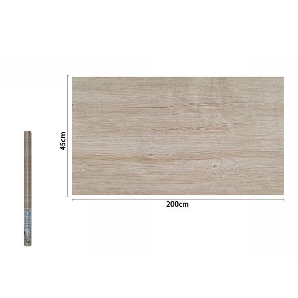 Trade Shop - Rotolo Pellicola Adesiva Fantasia Effetto Legno 45cm X 2mt Mobili Cassetti 71234 -