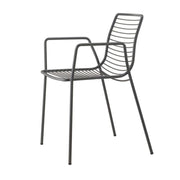 Sedia da esterno SUMMER con braccioli by Scab - Sedia Da Esterno Summer Con Braccioli By Scab Colore Antracite Colore: Antracite