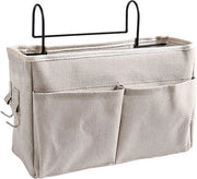 Tas da Notte con Grande Capacità - Organizzatore della Camera da Letto con Molti Comparti - Ricaricatori Orecchini Snack Libri