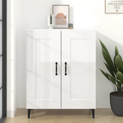 Credenza 69,5x34x90 cm in Legno Multistrato Bianco Lucido cod mxl 13251