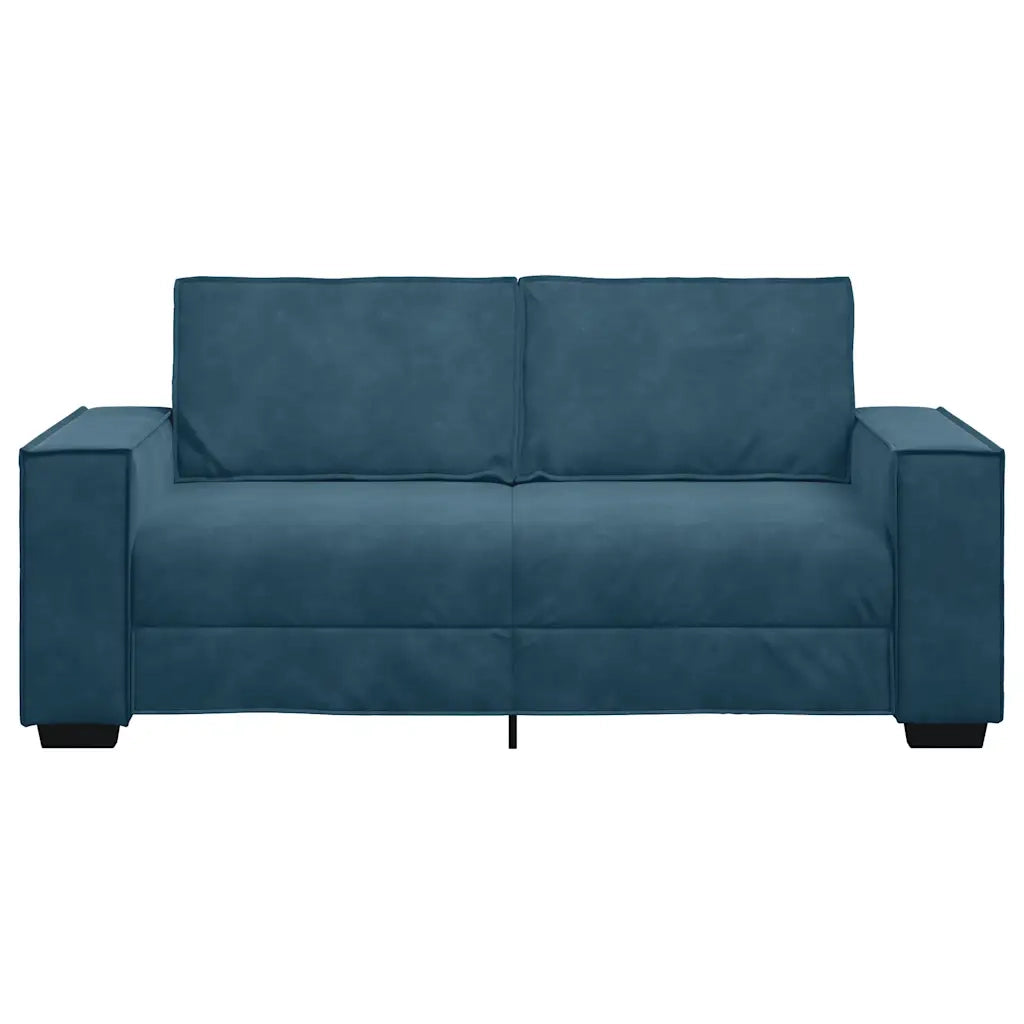 Divano a 2 Posti Blu 180x78x84 cm in Velluto 4105029