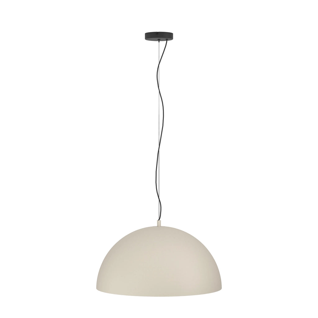 Lampadario A Sospensione Contemporaneo Gaetano 1 Acciaio Nero Sabbia 1 Luce E27