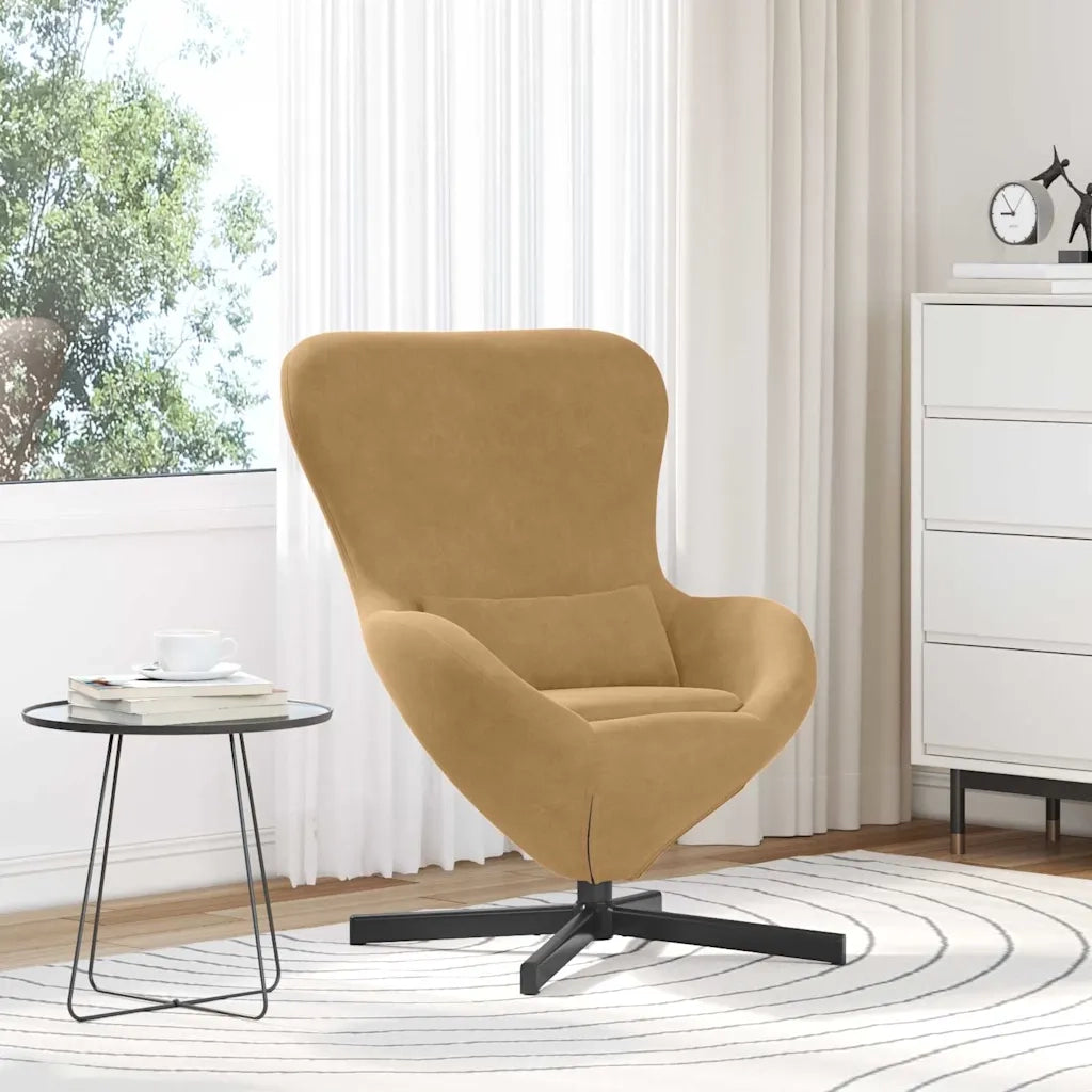 Poltrona uovo Marrone 63 x 73 x 90 cm Velluto 42002764