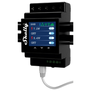 Shelly PRO 4PM. Rel√® WiFi. LAN Bluetooth. 4 Canali. guida DIN. controllo apparecchi ad uso residenziale e commerciale