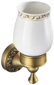 Sostegno per Spazzola da Denti Sostenibile - 1 pezzo - Bronzo Laccato - Acciaio Inox