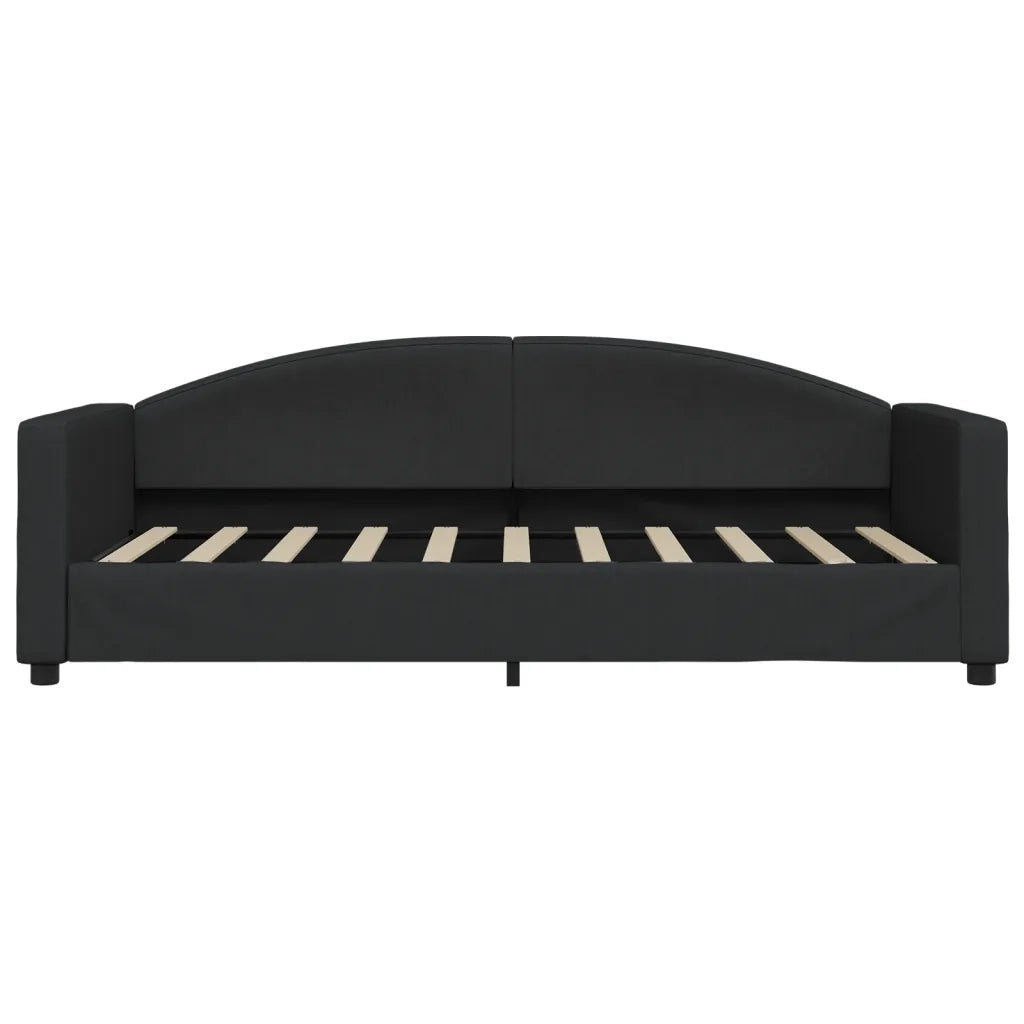 vidaXL Letto da Giorno Nero 90x190 cm in Tessuto