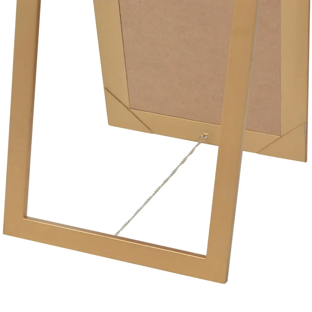 Specchio Autoportante Stile Barocco-Specchio Decorativo 160x40 cm Oro