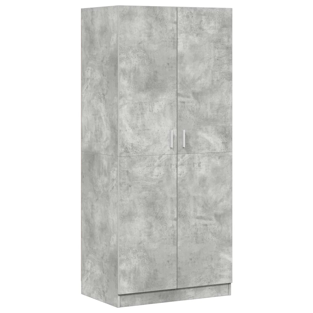 Armadio Grigio Cemento 80x52x180 cm in Truciolato cod mxl 74674