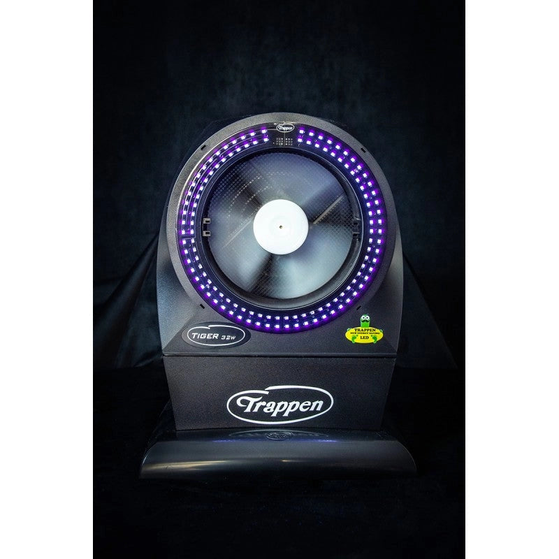 Zanzariera Elettrica ad Aspirazione 13W con Base Trappen Tiger LED Black
