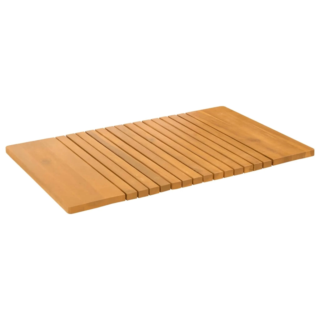 Tappeto da bagno Tinta unita Marrone 81 x 50 cm legno 42025264
