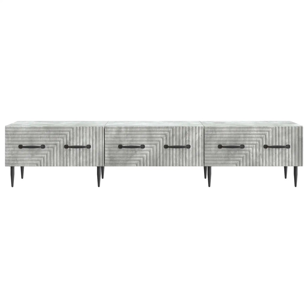 Mobile TV con cassetto-Credenza per TV Grigio Cemento 147 x 34,5 x 30 cm 944915