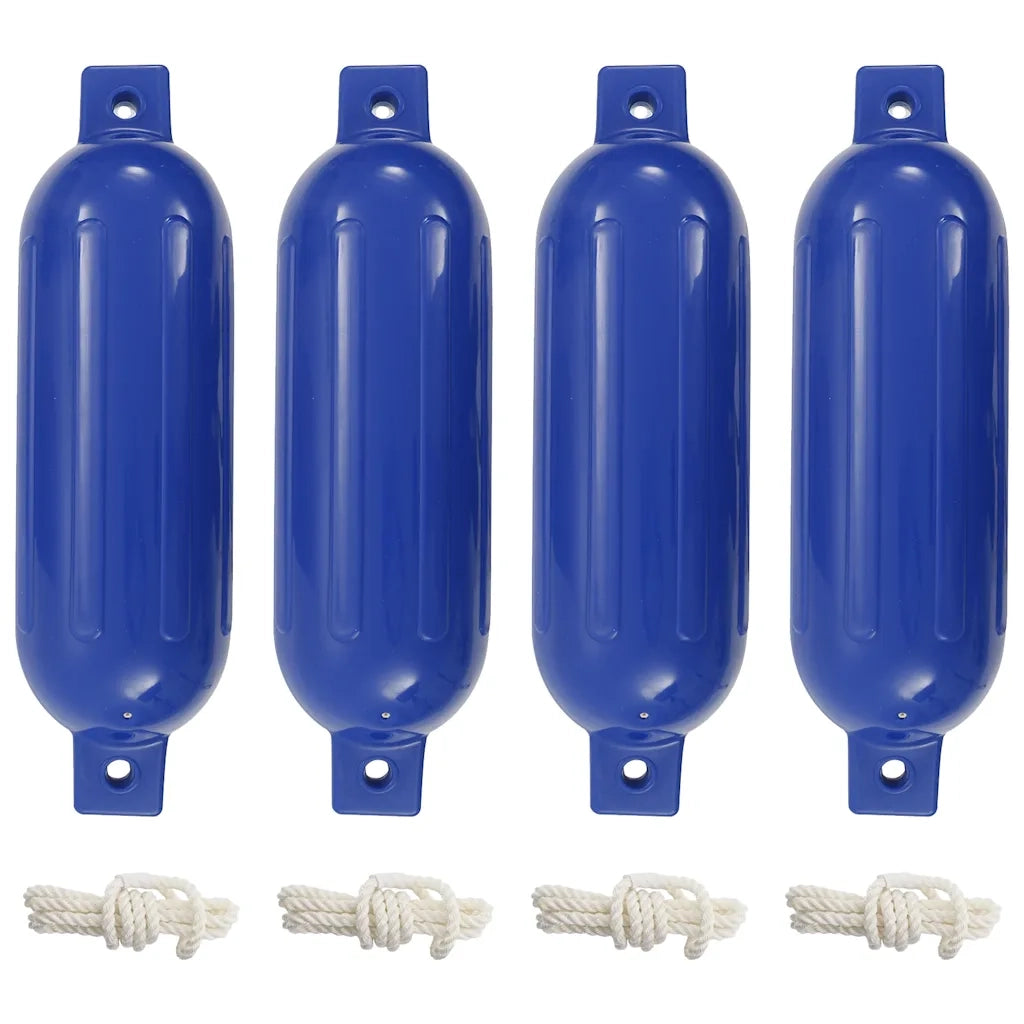 Paraurti per Gommone 4 pz Blu 51x14 cm in PVC CFW2697374