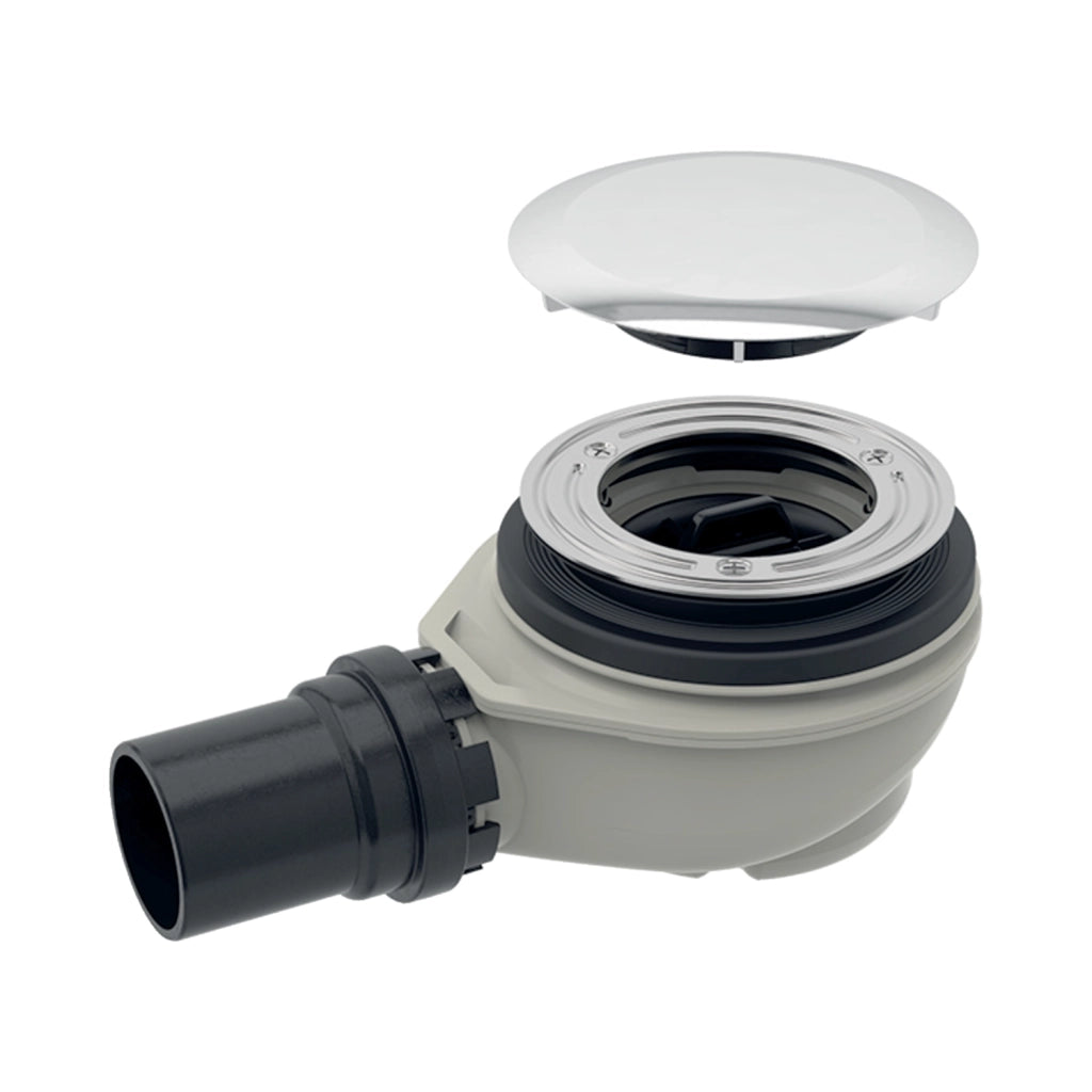 Geberit piletta di scarico per piatto doccia Ø 90 mm con tappo cromato chiusura idraulica 50 mm
