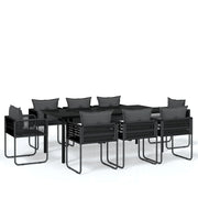 Set da pranzo da giardino nero da 9 pezzi 02_0014117