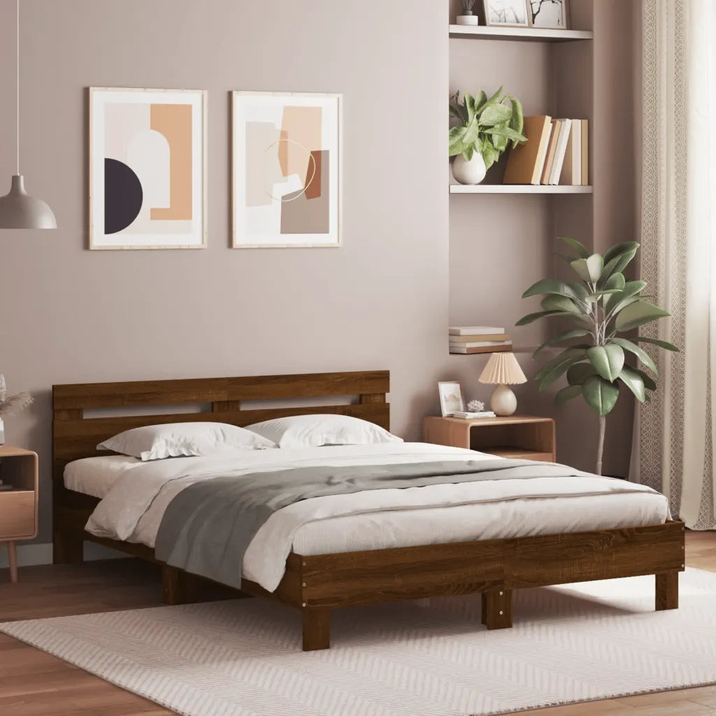Giroletto Testiera Rovere Marrone 140x190 cm Legno Multistratocod mxl 110041