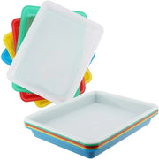 Pannello di lavoro per attività 10 pezzi - Plastica - Rettilineo - Stivabile - Per progetti DIY - 28x21x3 cm - Facile da pulire - Pannello di lavoro
