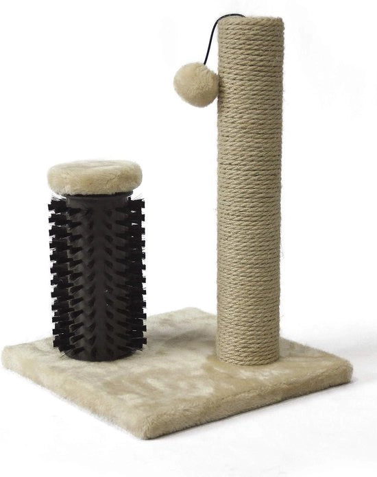 Pavimento per Gatti con Trecce 31 x 31 x 42 cm per Gattini Beige