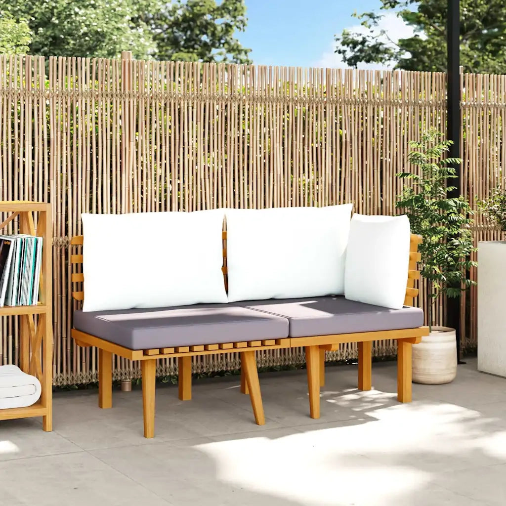 Salotto da Giardino-Set Divani da Giardino 2 pz con Cuscini in Massello di Acacia 645723