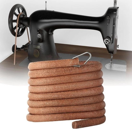 Naamchina con gancio in pelle 183 cm - Compatibile con le macchine da cucire con pedale per piede - Facile da installare (6 mm)