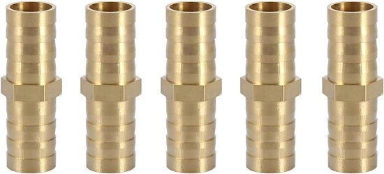Adattatore per tubo per collegamento di tubo per tubo di rete idrica 12mm con filo spinato rettilineo - 5pz