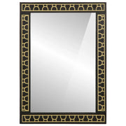 Specchio da Bagno 50x70x2,5 cm Legno Massello di Mango e Vetro 358351