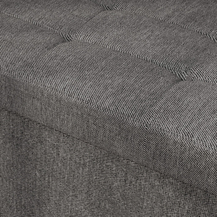 Panca Contenitore Pieghevole 84L 76x38x38 cm in Tessuto Grigio Scuro