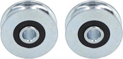 2 ruote da carrello 40 mm OD con 8 mm foro centrale - Piastra di supporto in acciaio - Cinghia di trasmissione pesante - Cinghia di trasmissione con beugel a lunga durata