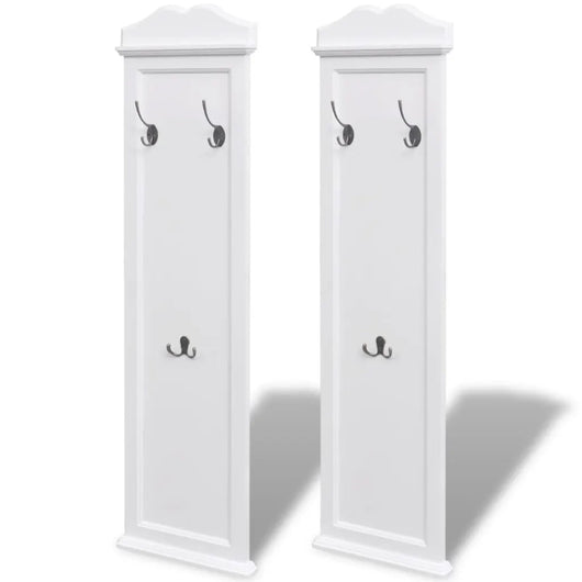 Appendiabiti Set 2 pz Attaccapanni Bianchi 242437