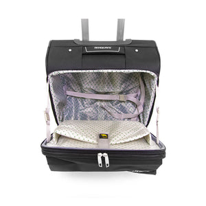 Trolley Valigia Morbida Bagaglio a Mano in Poliestere 4 Ruote Ravizzoni Pechino Nero